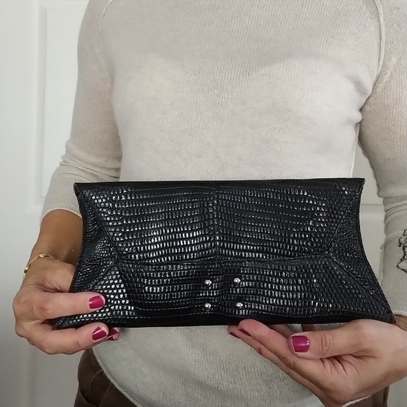 Glen Arthur Snake Skin Python Clutch - Picture 2 of 8